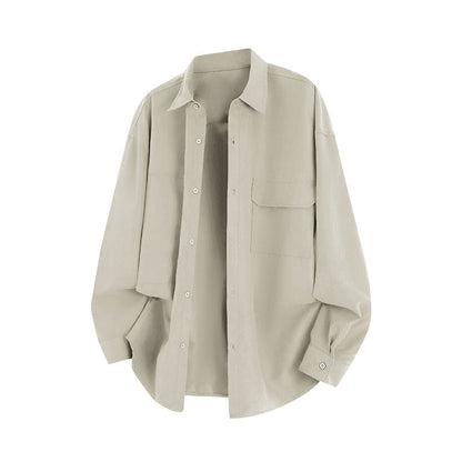 Herren Overshirt Lässig mit Taschen Freizeitstyle