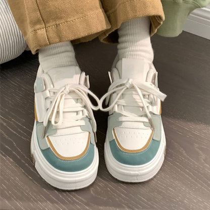 Damen Sneaker Sportlich Schnell Schnüren Laufschuhe
