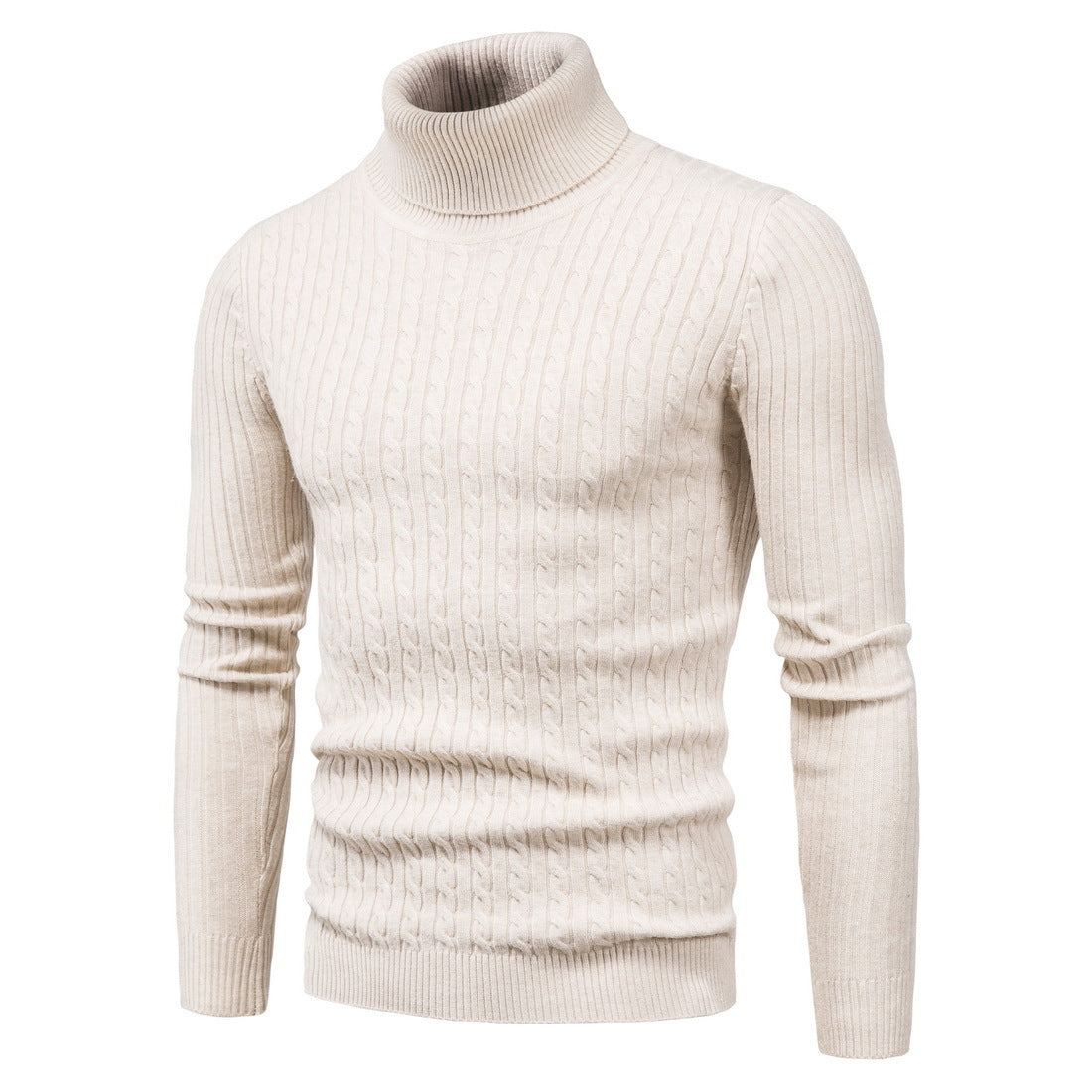 Herren Rollkragenpullover Komfortabel Warm Modern