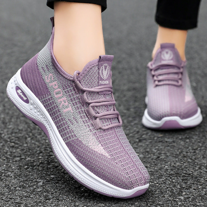 Damen Fitness Sneaker Atmungsaktiv Sportlich Laufschuhe