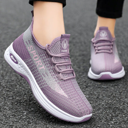 Damen Fitness Sneaker Atmungsaktiv Sportlich Laufschuhe