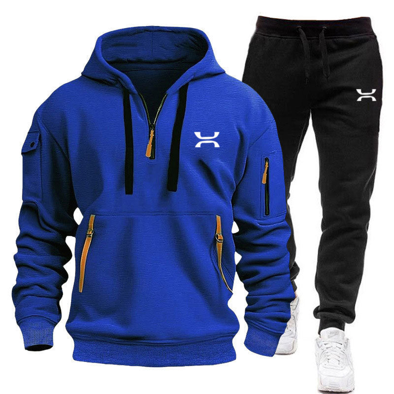 Herren Sportanzug Jogging Set mit Taschen Modern Sportlich