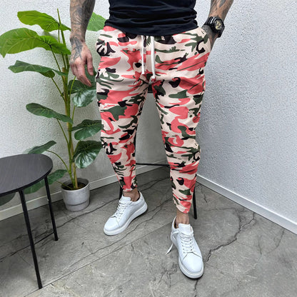 Herren Jogginghose Camouflage Elastisch Mit Taschen - BerlinGlamour