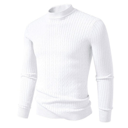 Herren Rollkragenpullover Strick Pullover Modern