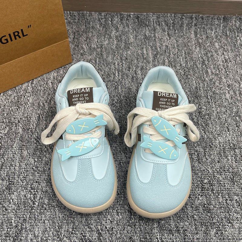 Damen Sneaker Sportlich Tiermuster Elastisch