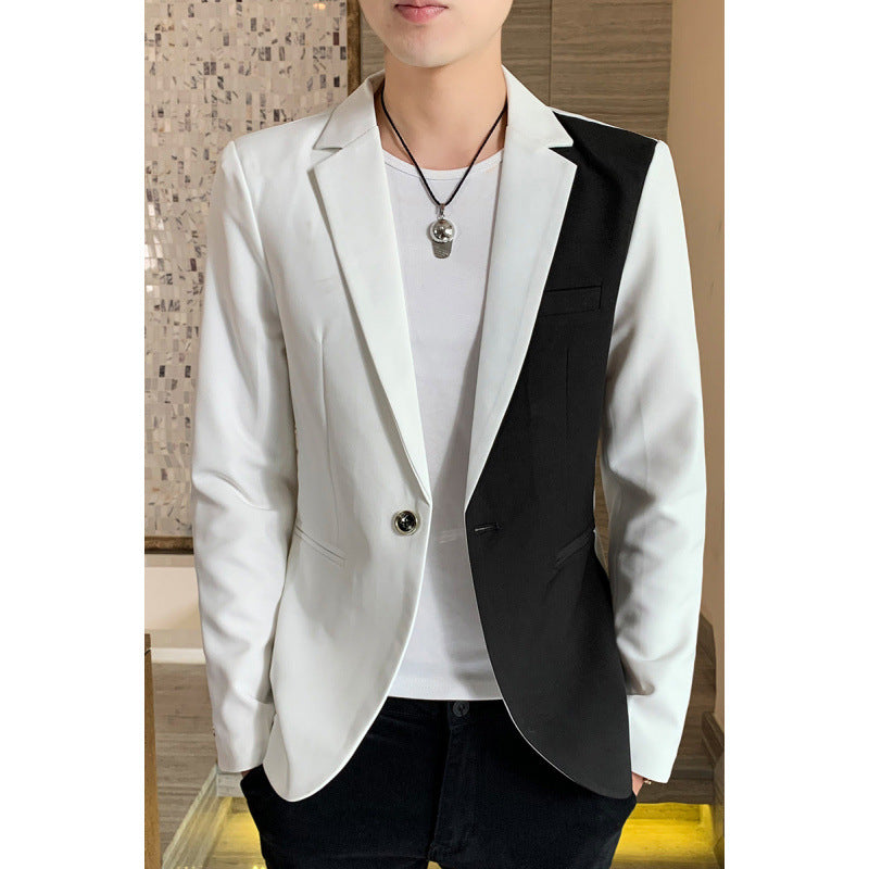 Herren Blazer Modern Asymmetrisch mit Taschen