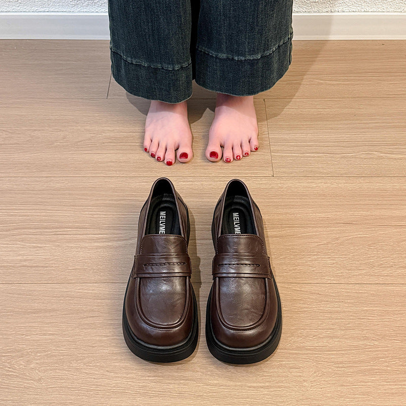Damen Loafers Lederschuhe Elegant Komfortabel