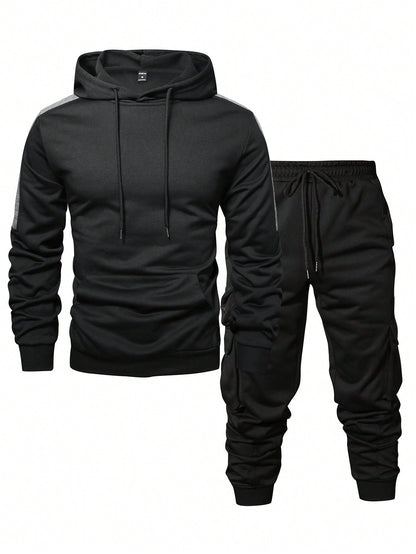 Herren Jogginganzug Komfortabel mit Taschen Sportlich