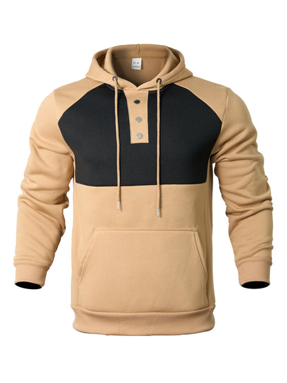 Herren Kapuzenpullover Sportlich Fleece Weich Modern