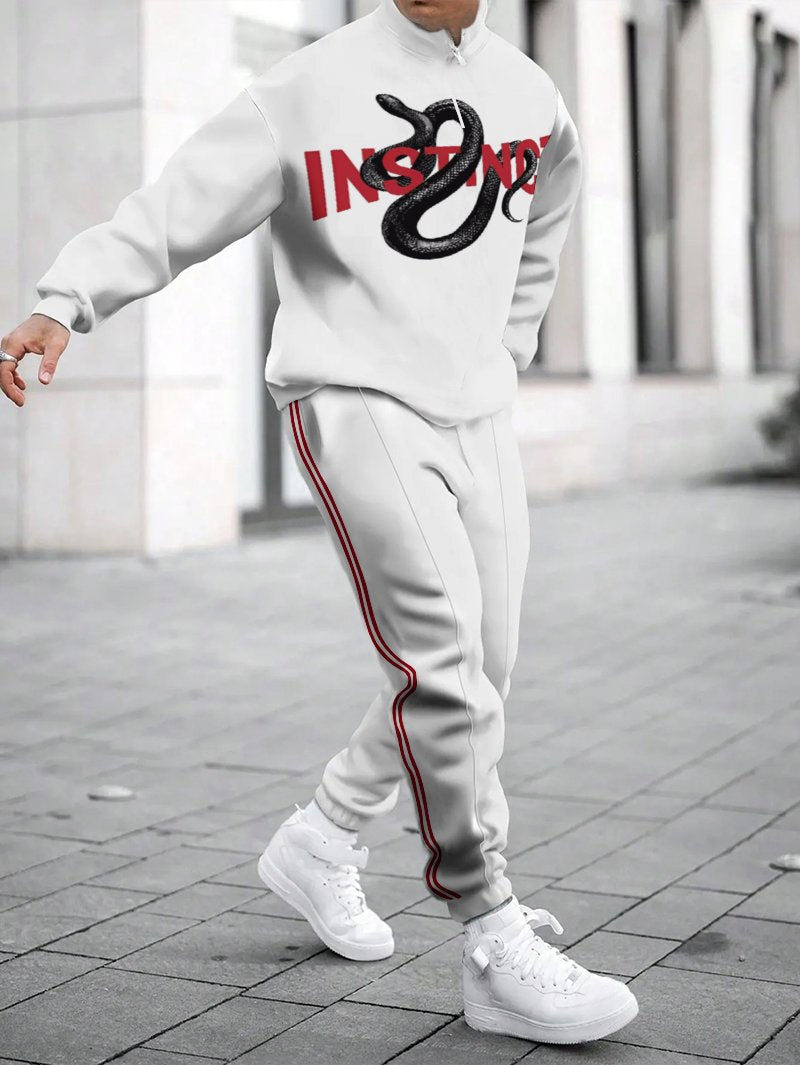 Herren Sweatshirt Sportlich Modern mit Zipper