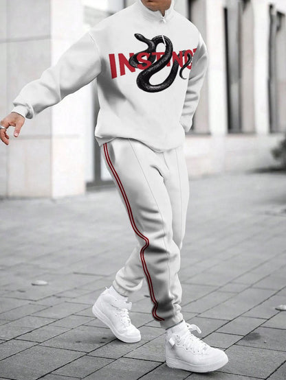 Herren Sweatshirt Sportlich Modern mit Zipper