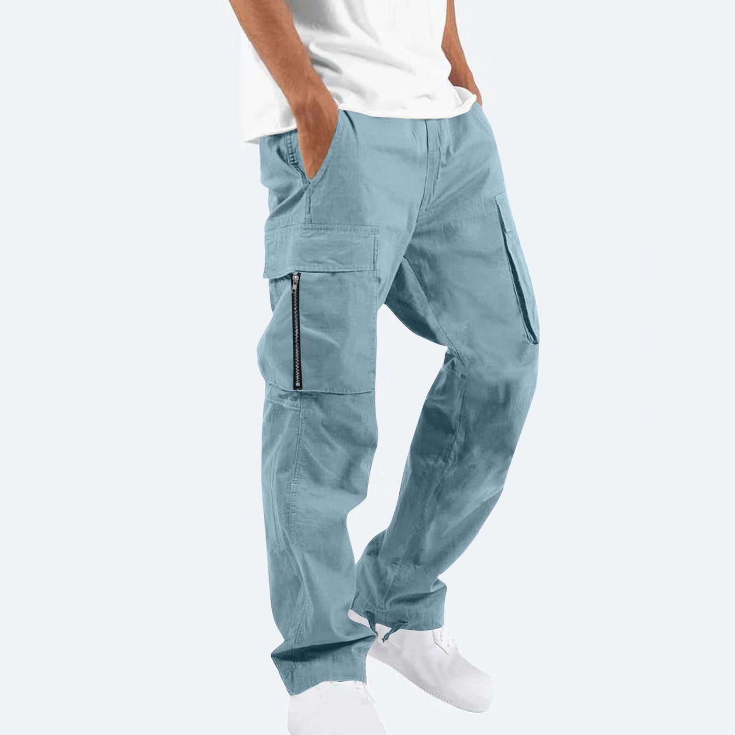 Herren Cargo-Hose Bequem Multi-Taschen Trendig