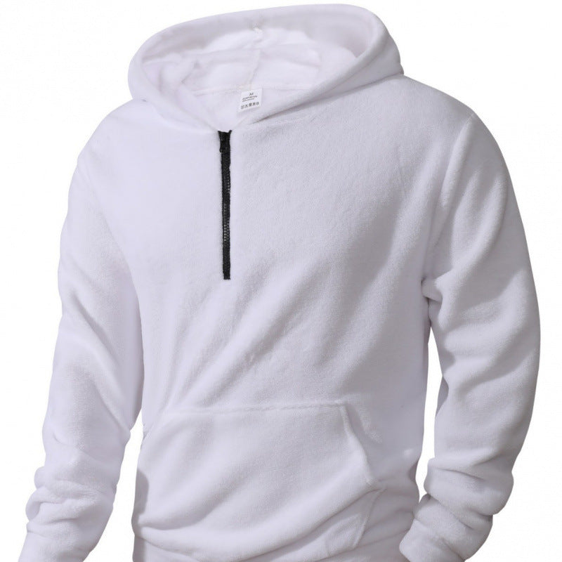 Herren Fleece Pullover Kapuzenpullover Langarm Warm