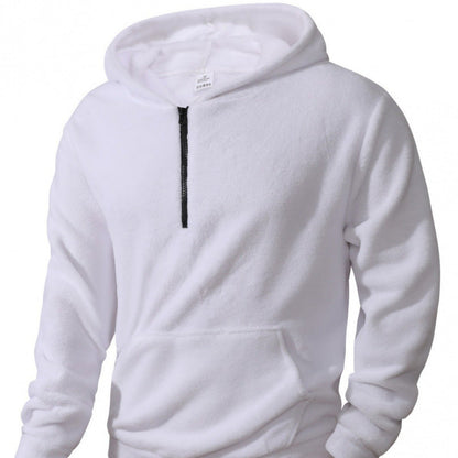 Herren Fleece Pullover Kapuzenpullover Langarm Warm