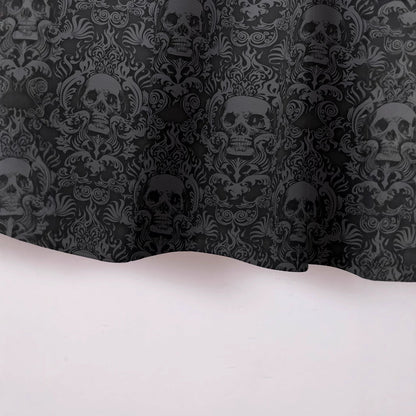 Herren Poloshirt Kurzarm Totenkopf Design atmungsaktiv