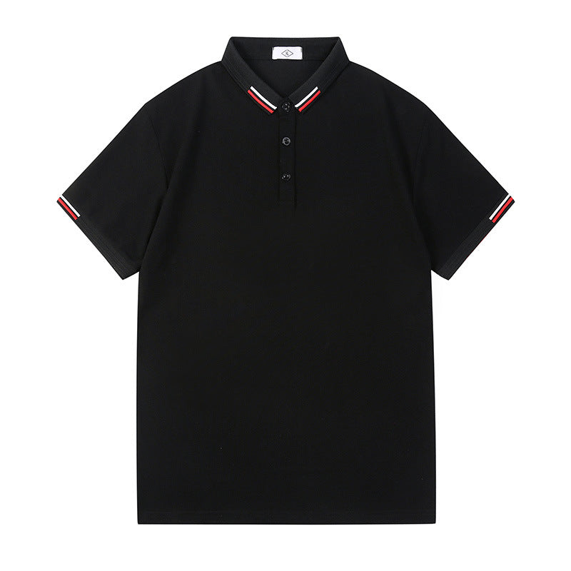 Herren Polo-Shirt Kontrastkragen Modern Sportlich