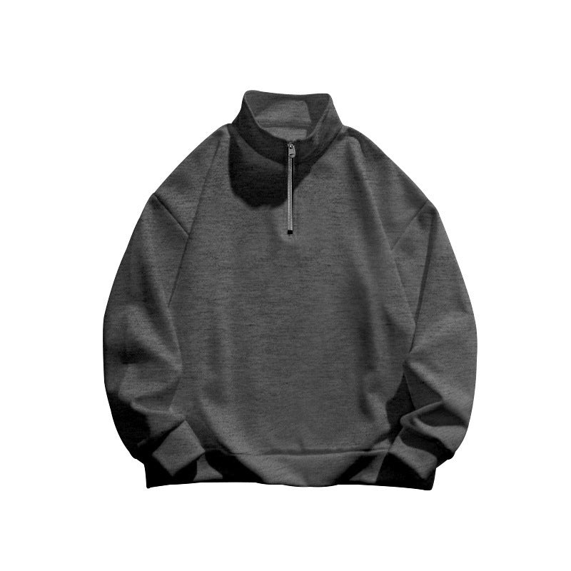 Herren Pullover Hochkragen Reißverschluss Modern Sportlich