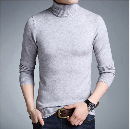 Herren Rollkragenpullover Weich Strick Warm