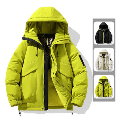 Herren Winterjacke Isoliert Wärmedämmend mit Innenfutter - BerlinGlamour