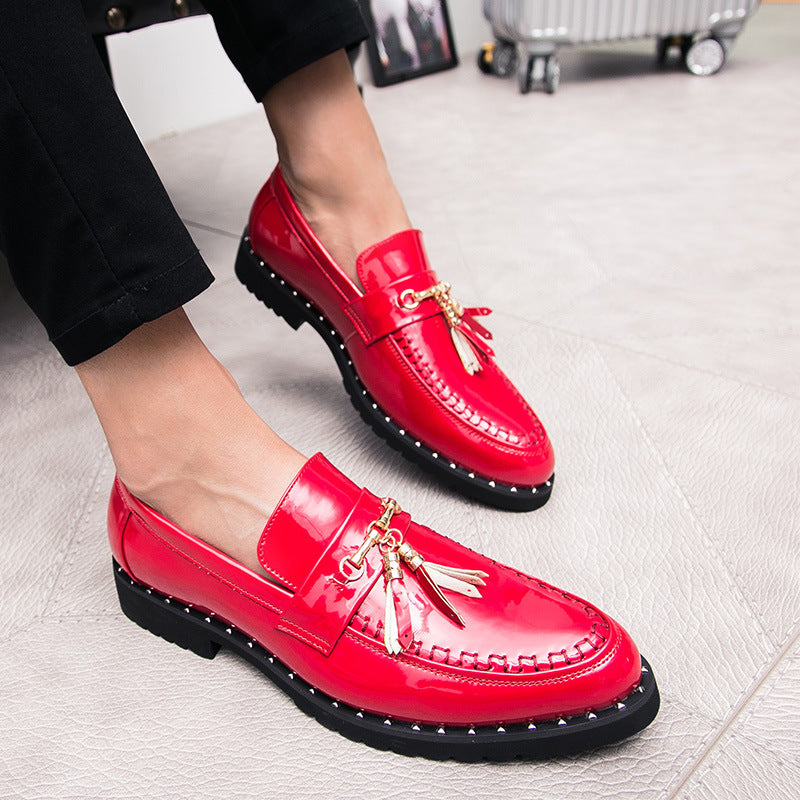Damen Mokassins Elegante mit goldenen Nieten Schuhe Heidi Mode