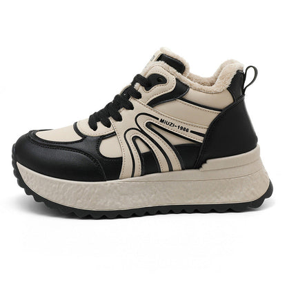 Damen Sneaker Warmfutter Rutschfest Trendschuhe