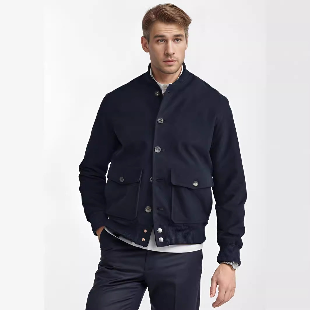 Herren Sweatjacke Modern Sportlich Mit Taschen