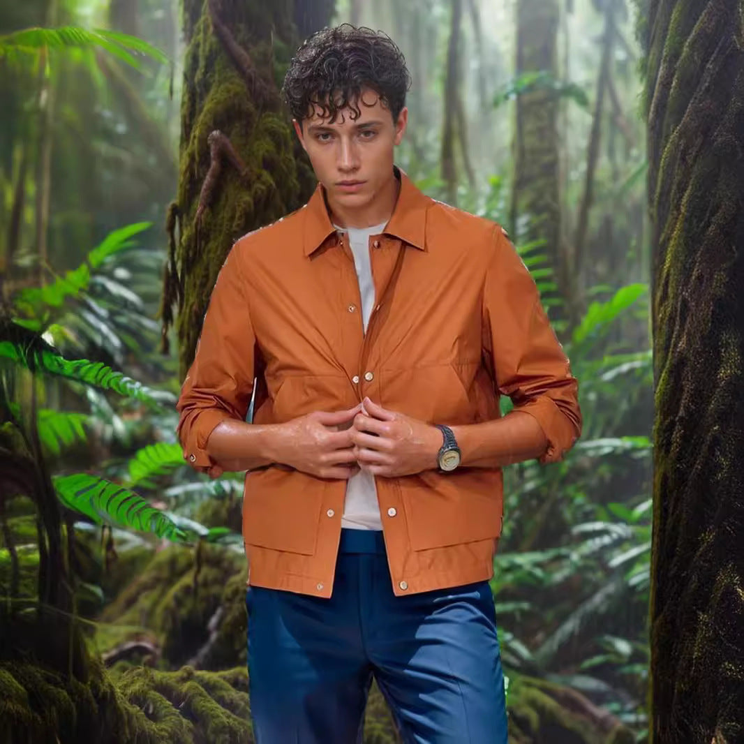 Herren Übergangsjacke Modern mit Taschen Wasserabweisend