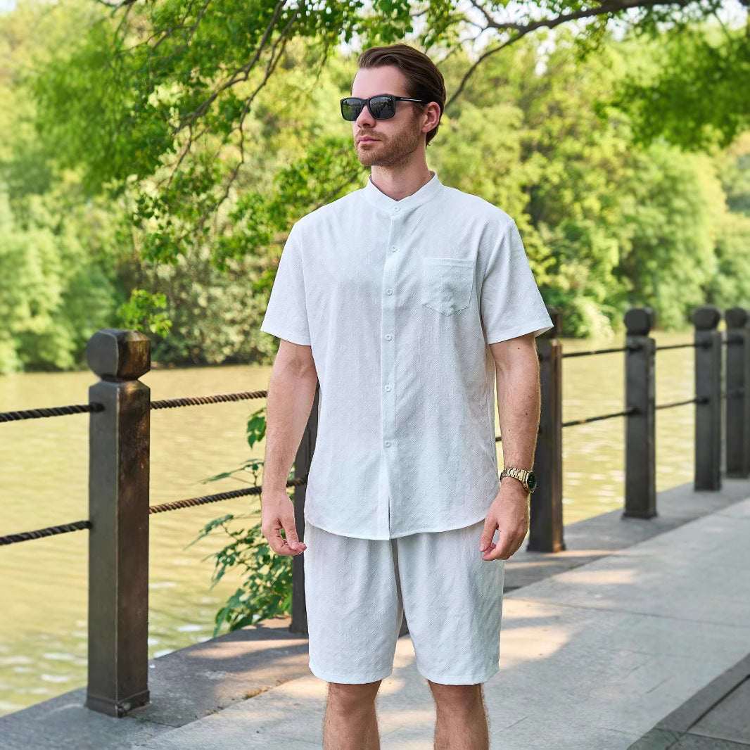 Herren Kurzarmset Lässig Sommer Modern