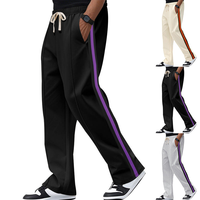 Herren Jogginghose Sportlich Streifen Freizeithose