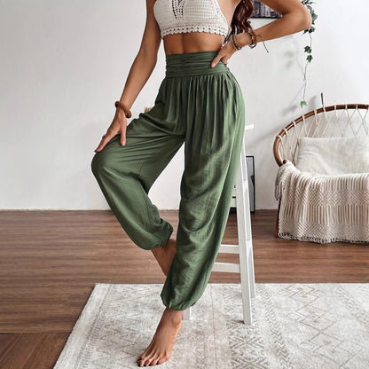 Damen Haremshose Atmungsaktiv Bequem Elegant