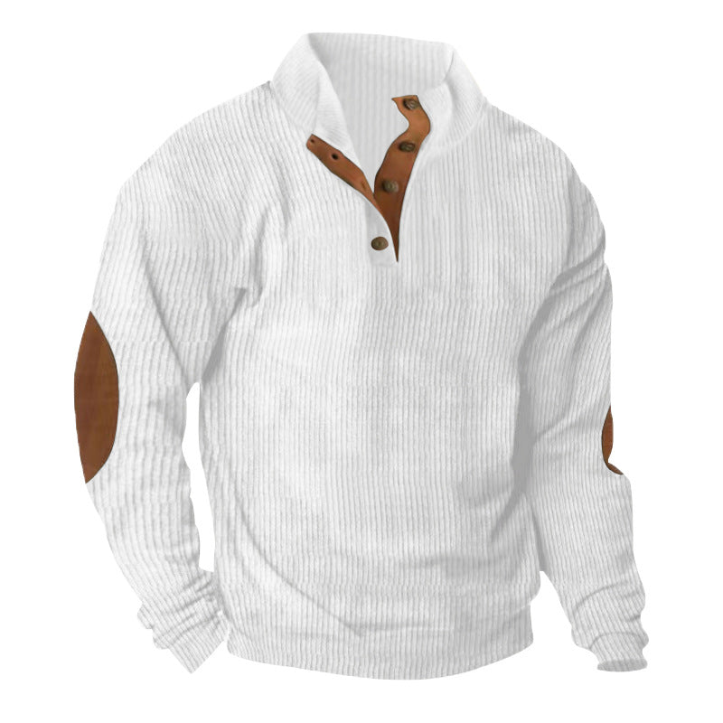 Herren Pullover Stehkragen Modern Kontrastakzent