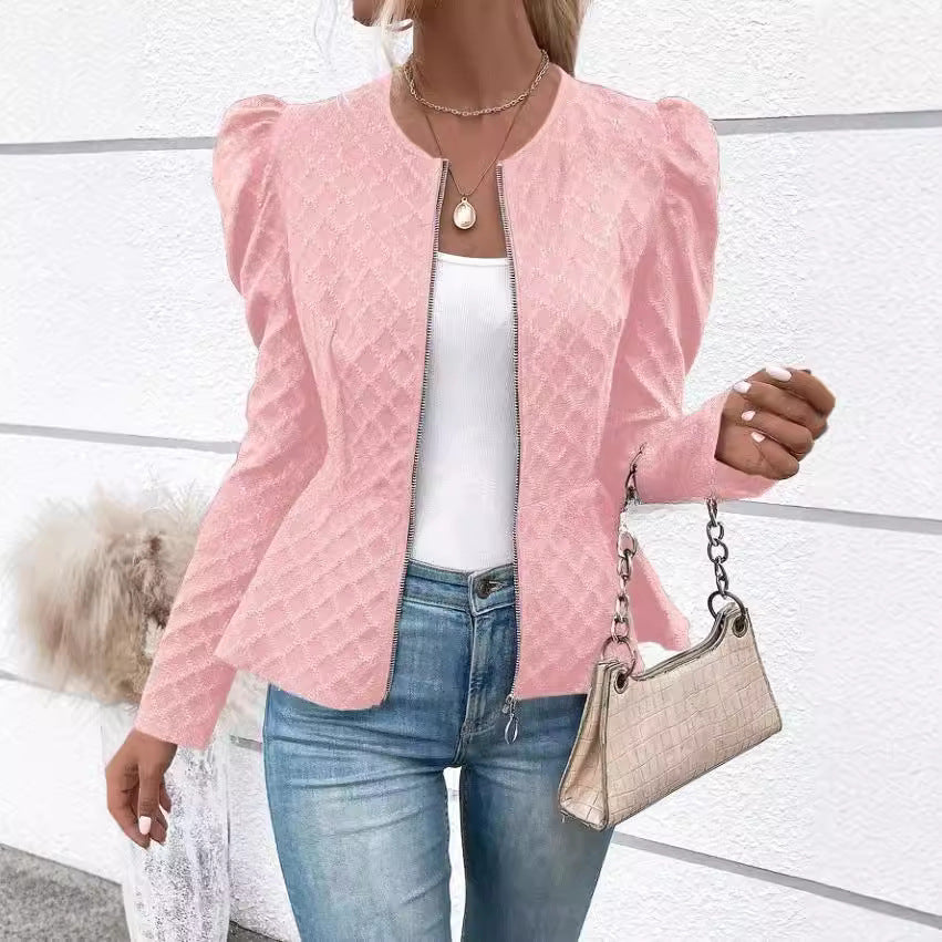 Damen Blazer Modern Puffärmel Elegant - BerlinGlamour