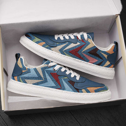 Damen Sneaker Moderne Geometrisches Design Komfortabel