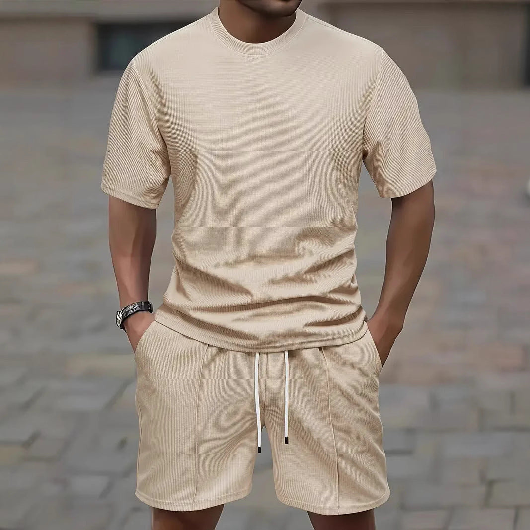 Herren Freizeit Set mit hochwertigem T-Shirt und Shorts Komfortabel - BerlinGlamour