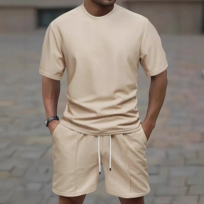 Herren Freizeit Set mit hochwertigem T-Shirt und Shorts Komfortabel - BerlinGlamour