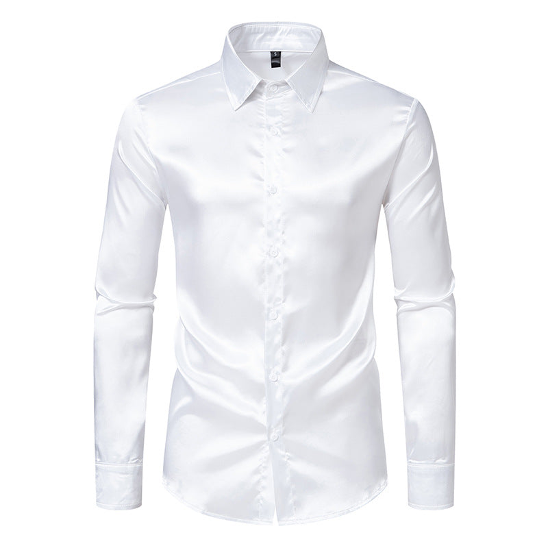 Seidenhemd Herren Elegantes Designer Hemd