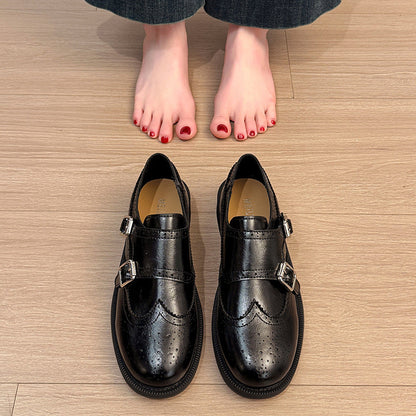 Damen Schnürschuhe Verspielt Doppelriemen Mode Schuhe