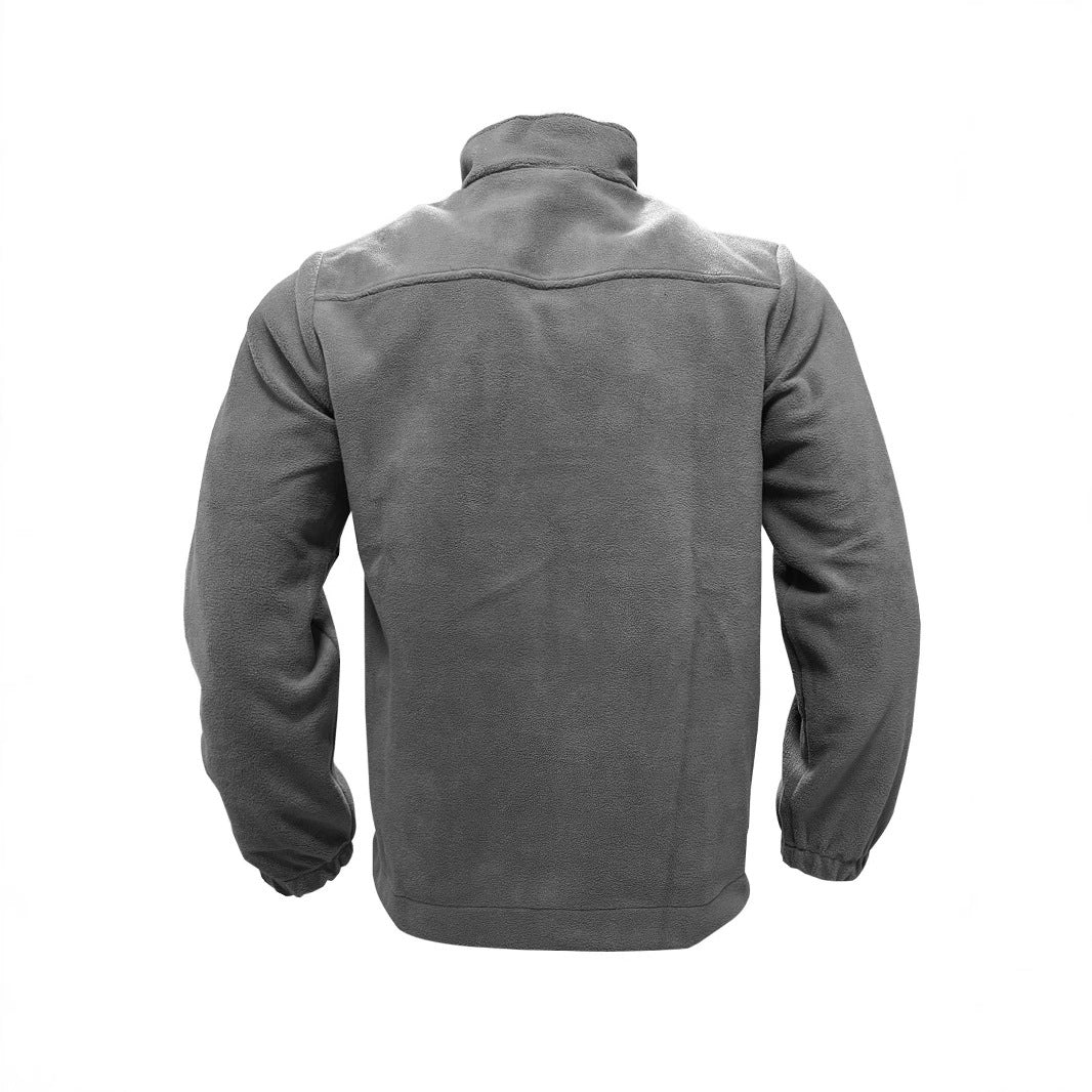 Herren Fleecejacke Warm mit Hochkragen und Taschen