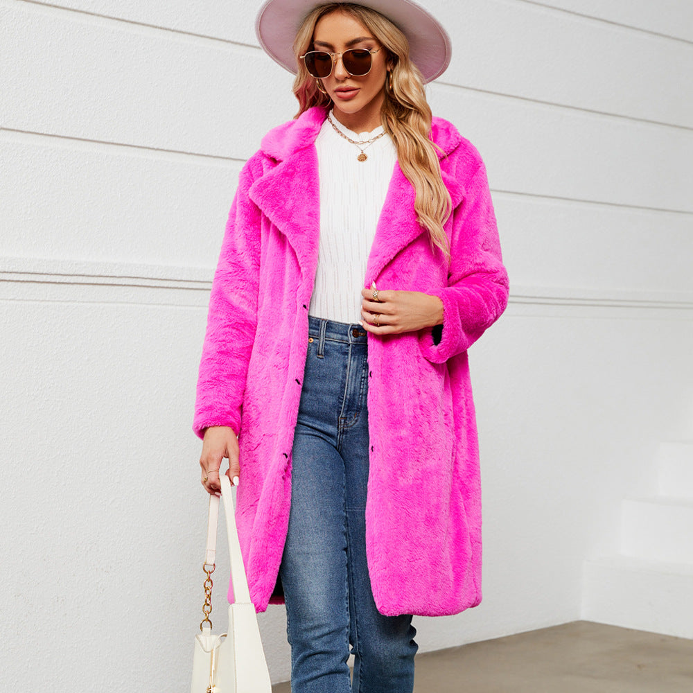 Übergroße Fleecejacke Damen Kuscheljacke Warm