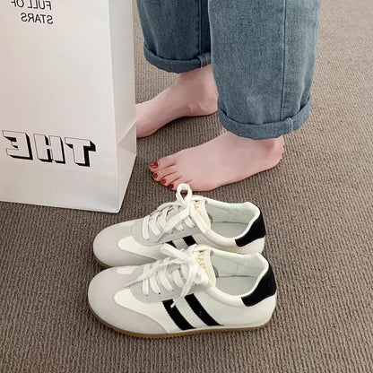 Damen Sneaker Sportlich Atmungsaktiv Mesh Weiße Sohle