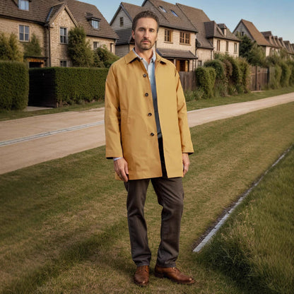 Herren Übergangsjacke Leicht Baumwolle Modern