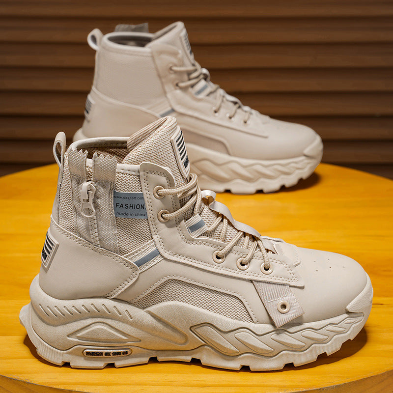 Damen Schnürstiefel Hohe Absätze Rutschfest Stylisch Schwarz