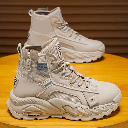 Damen Schnürstiefel Hohe Absätze Rutschfest Stylisch Schwarz