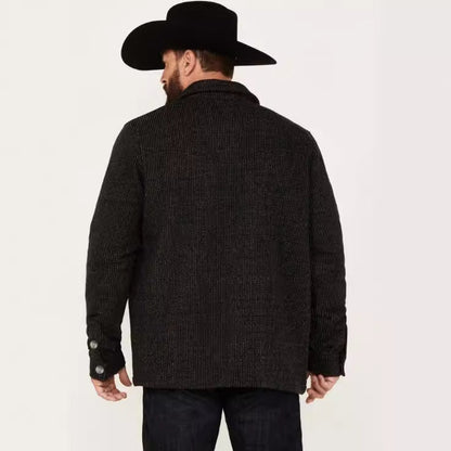 Herren Baumwolljacke Klassisch Schnitt Mit Taschen