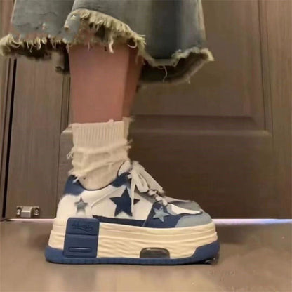 Plateau Sneaker Damen Modisch Hochwertig