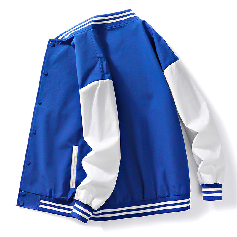 Herren Collegejacke Lässig Farbblock Modern
