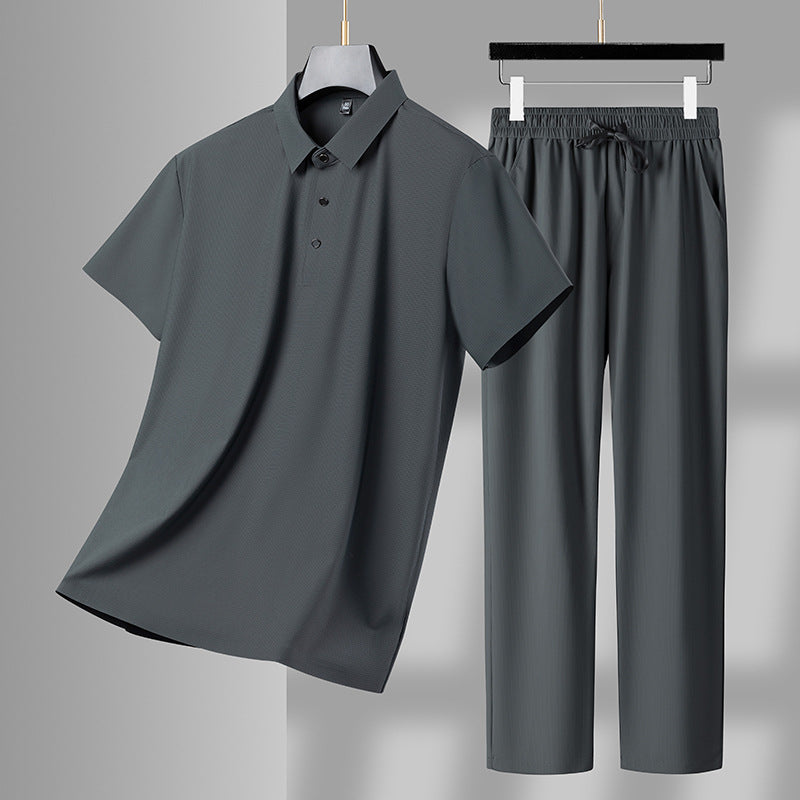 Herren Sportset Poloshirt Sporthose Modern Sportlich - BerlinGlamour