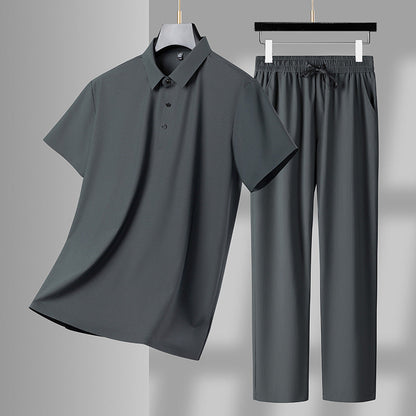 Herren Sportset Poloshirt Sporthose Modern Sportlich - BerlinGlamour