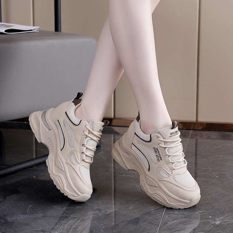 Damen Sneaker PlattformSchuhe atmungsaktiv Modern - BerlinGlamour