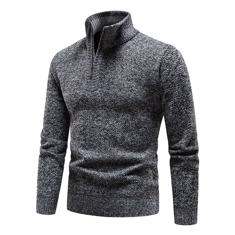 Herren Pullover Stehkragen Hochwertig Baumwolle Modern